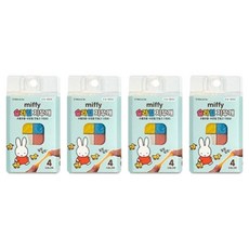 조선문방구 미피 슬라임 4색 지우개, 4개, 혼합색상