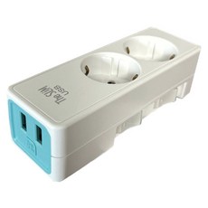 NEMOTAP The Slim USB 10W 2孔獨立開關多孔插座 SY-SB2 USB, 白色, 1個, 1.5m