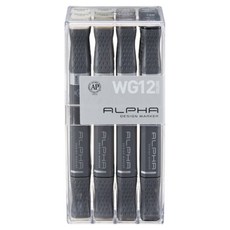 ALPHA COLOR 設計麥克筆組 WG, 12色, 1套