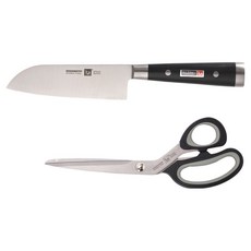 EDGEMOTO 不鏽鋼 Zeta Santhok 150mm + 優質剪刀 230mm 套組, 1套, 刀 150mm + 剪刀 230mm