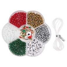 MaDaKkuMi 聖誕串珠手鍊鑰匙圈製作組合, 09 Jingle Gam I, 1套