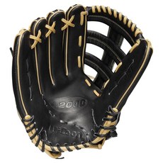 Wilson A2000 外野手手套 左投用 WBW1009741275, 黑色, 1個