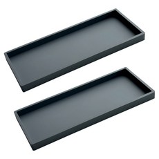 MONACO OLIVE 現代矽膠託盤 大型, 灰色, 2個