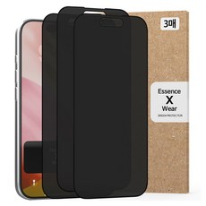 에센스웨어360도프라이버시지문방지강화유리 액정보호필름3p 세트, 1세트