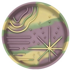 Anyman 寵物 space z 矽膠慢食碗 Time Ball 水星, 1個, 棉花薰衣草