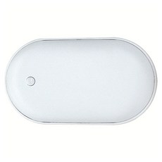 부이 컬러 미니 충전식 휴대용 손난로 보조배터리 5000mAh, White, B5HW-03M