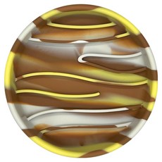 Animan 寵物 space-z 矽膠慢食碗 Time Ball Venus, 1個, 太妃糖堅果蝴蝶餅