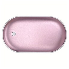 부이 컬러 미니 충전식 휴대용 손난로 보조배터리 5000mAh, Pink, B5HW-03M