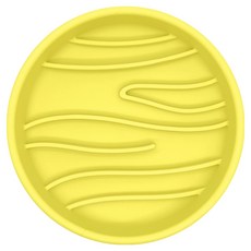 Animan 寵物 space-z 矽膠慢食碗 Time Ball Venus, 1個, 檸檬微風