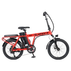 ATECX 48V 7.8Ah 500W 전기자전거 ATECX F100 고객직접설치, 레드, 알루미늄