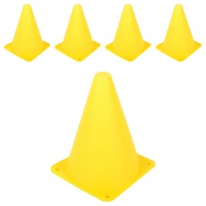 AD-ROCKET 標誌訓練桶 訓練三角錐5件組 足球/直排輪/健身, 黃色, 1套