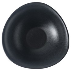 다파랑 기하학 호텔 홈레스토랑 세라믹 깊은 오목 접시 250ml HJ0851, 블랙, 1개