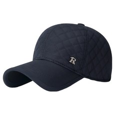 Artirell 防寒菱格紋運動帽, 海軍藍, 1個