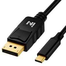 인네트워크 4K UHD 60Hz USB3.1 C타입 to DPver1.2 미러링 컨버터 케이블 1.8m, IN-U31DP4K18BK, 1개 IN-U31DP4K18BK, 1개