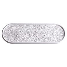 Daparang 餐廳擺盤長橢圓形陶瓷盤 4號 HJ0848, 白色, 1個