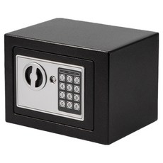 Serentic 家用便攜式現金貴重物品保管保險箱, 黑色