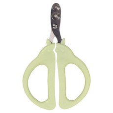 Truly House 雙孔徑貓咪指甲剪/寵物剪刀/貓剪刀/狗剪刀/毛孩剪刀 高硬度不鏽鋼 PRO 款, 綠色, 1個