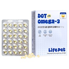 라이프펫 반려동물 도트 알티지 영양제 100mg, 1개, 오메가3, 90회분