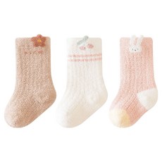 STARDOOR 幼兒動物加厚冬季襪3件組