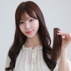 인모 데일리 앞머리 멀티피스 25cm W2028, 자연갈색, 2개