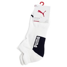 PUMA 跳豹PUMA字樣厚底腳踝襪 BB138202, 白色, 1套
