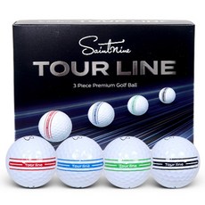 Saintnine 2026 Tour Line 高爾夫球 3層 1打, 混合顏色, 1個, 12入