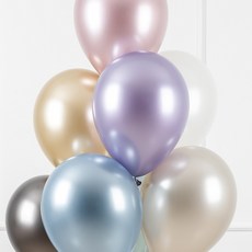 Sempertex 珠光8色氣球 30cm, 混合顏色, 50個