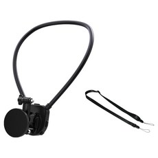 圓形牢固簡易頸掛式相機支架 黑色 B 200 x 100 x 60 mm, 1個, 單一商品