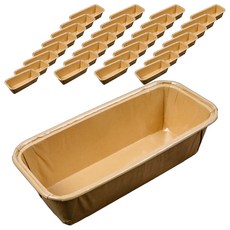 Cooking Plus 塗層蓬鬆長方形模具 50入, 牛皮紙, 1個