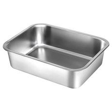 bella cuisine 無研磨劑 Essential 不鏽鋼方形深盤, 1個, 單品