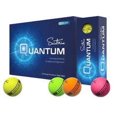 Saintnine Quantum 高反發高爾夫球 3層 4款 x 3入組, 混合色, 1個, 12入