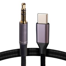 호후 C타입 AUX 케이블 차량용 오디오 3.5mm, 1개