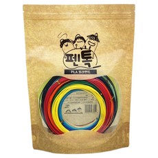 펜톡 PLA 고온용 3D펜 20색 필라멘트팩 패키지 5m, 상세페이지 참조, 단품