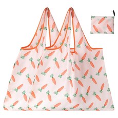 메오 키친 대용량 접이식 장바구니, 당근, 3개