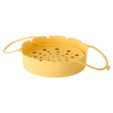 모도리 소담 실리콘 에어프라이어 용기 M 18cm, 옐로우, 1세트