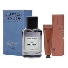 KLOWER PANDOR 台灣公司貨 自然疊香組 雨後清晨香水 + 荒野玫瑰香水滋潤護手霜, 1套