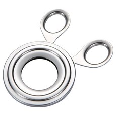 아늑공간 스테인레스 계란 껍질 커터, 실버, 1개