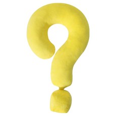 PDS Living 問號汽車頸枕 多巴胺U型枕, 黃色