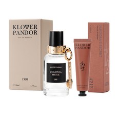 KLOWER PANDOR 台灣公司貨 記憶香氛日常組 克羅尼亞麝香記憶香水 + 潘朵拉的秘密香水滋潤護手霜, 1套