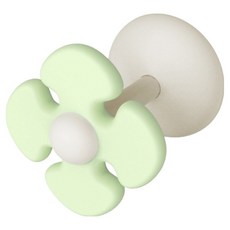 그레코로 접착식 플라워 이어폰 케이블 와인더 정리기, 그린, 1개