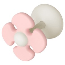 Grecoro 黏貼式花朵耳機線捲線收納器, 粉紅色, 1個, 單一商品