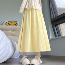 데이소이 데일리 나일론 플레어 임부 롱스커트