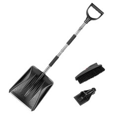 Royhome 3合1不鏽鋼除雪鏟裝備組 噴射銀, 1套