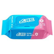 스카트 잘닦이는 살균 소독 티슈 60p, 1개