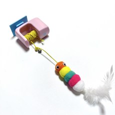 MAAH 고양이 혼자노는 파스텔 요요볼 자동 장난감, SCB-10, 파스텔핑크, 1개