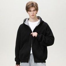 JTL 內裡撞色休閒百搭連帽拉鍊外套