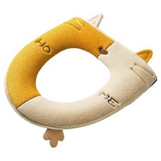 共感巔峰 暖臀馬桶坐墊, 芥末黃, 1個