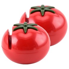 Couselect 番茄造型快速磨刀器 廚房研磨用, 紅色, 2個