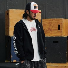 UFC SPORT 男女通用 鬼滅之刃 滅 寬鬆版型 連帽拉鍊外套 U2HDW2370