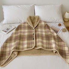 Heon 按扣式斗篷毯